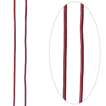 Шнур кожаный, около 1мм, темно-розовый, 5 метров