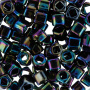 <p>Японский бисер TOHO Cube (кубический Тохо), размер 3мм. Бисеринки могут немного отличаться по форме и размеру. Металлизированный, радужный ирис (Metallic Rainbow Iris). Оттенок может отличаться от фотографии. Среднее количество бисерин в 1 грамме Toho кубическом 3мм - около 15-18 штук, может сильно варьироваться в зависимости от вида бисера. Цена за 10 грамм.</p>