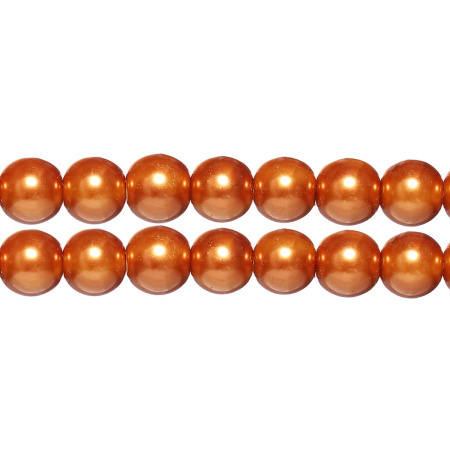 <p>
Стеклянные бусины с покрытием под жемчуг коричневато-оранжевого цвета. Бусины могут немного отличаться по форме и размеру, быть слегка приплюснутыми у отверстия. Оттенок может немного отличаться от представленного на фото. Цена за низку 80 см, около 70 шт.
</p>