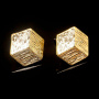 <p>Качественная корейская фурнитура класса люкс. Основы для серег-гвоздиков (пуссеты) с петелькой. Необычная декоративная часть в виде иллюзии трехмерного куба. Продаются с застежками. Платформа и застежка сделаны из латуни с покрытием золотом 16 карат, гвоздик из хирургической стали. Оттенок может отличаться от фотографии и в разных поставках. Цена за пару.</p>
<p>ВНИМАНИЕ: в месте крепления гвоздика к основе виден тёмный припой.</p>