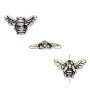 <p>Трехмерная металлическая бусина - пчела. Базовый материал - металлический сплав на основе олова, покрытие - гальваническое напыление серебром 999 пробы с чернением. Оттенок может отличаться от фотографии и в разных поставках. Качественная брендовая американская фурнитура компании Tierra Cast (Тьерра Каст, США). Диаметр отверстия около 1,4 мм. Цена за 2 шт. Артикул производителя: 94-5519-12</p>