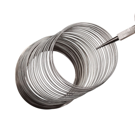 Проволока с памятью, 61-68х0.92мм, Beadalon, для браслета, нержавеющая сталь, 5 витков Проволока с памятью, 61-68х0.92мм, Beadalon, для браслета, нержавеющая сталь, 5 витков