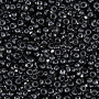 <p>Японский бисер TOHO Round (круглый Тохо), размер 15/0 (1.5 мм). Непрозрачный черный (Opaque Jet). Оттенок может немного отличаться от фотографии. Цена за 10 грамм (около 2 400 бисеринок).</p>