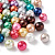 Бусина стеклянная, 10мм, жемчуг искусственный, микс цветов, 100 грамм