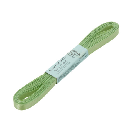Лента атласная, Gaммa, 6мм, светло-зеленая №083, моток, 5 метров Лента атласная, Gaммa, 6мм, светло-зеленая №083, моток, 5 метров