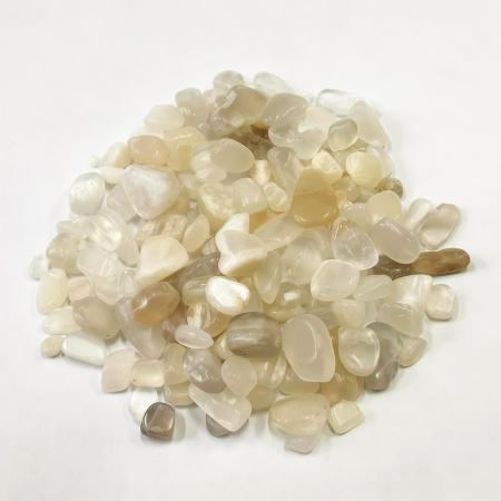 Каменная крошка без отверстий, лунный камень белый, 2-12мм, 20 грамм