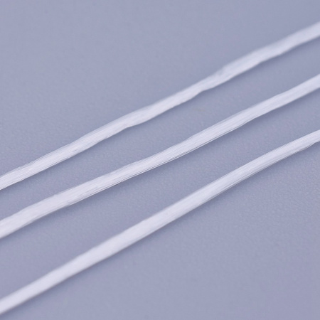 <p>Эластичная резинка для создания растягивающихся браслетов (без замочка), бело-прозрачного цвета. Оттенок может отличаться от фотографии и в разных поставках. Форма катушки может быть разной в разных поставках. Цена указана за катушку (около 10 метров).</p>