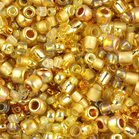 Бисер TOHO Mix, цвет #3206 (Золотой), 10 грамм