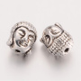 <p>
 Двусторонняя металлическая бусина - голова Будды. Стиль тибетское серебро. Оттенок может отличаться от фотографии и в разных поставках. Диаметр отверстия около 1.4 мм. Цена за 10 шт.
</p>