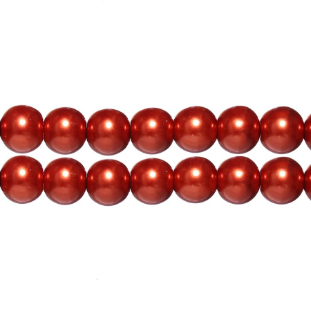 <p>
Стеклянные бусины с покрытием под жемчуг темного оранжево-красно-коричневого цвета. Бусины могут немного отличаться по форме и размеру, быть слегка приплюснутыми у отверстия. Оттенок может немного отличаться от представленного на фото. Цена за низку 80 см, около 70 шт.
</p>