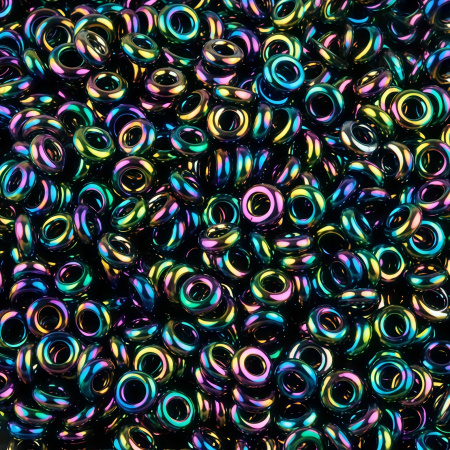 Бисер TOHO Demi Round, размер 8/0, цвет #86 (Металлизированный, радужный ирис), 10 грамм