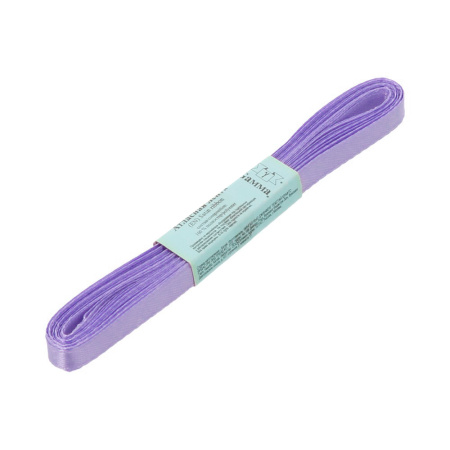 Лента атласная, Gaммa, 6мм, лавандовая №153, моток, 5 метров Лента атласная, Gaммa, 6мм, лавандовая №153, моток, 5 метров