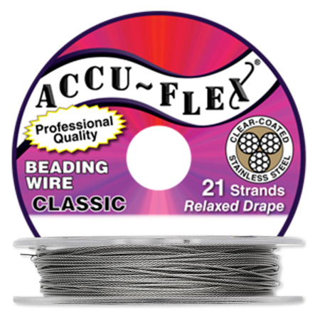 Тросик ювелирный Accu-Flex 21 струна, 0.48мм (0.019in), стальной, 1 м