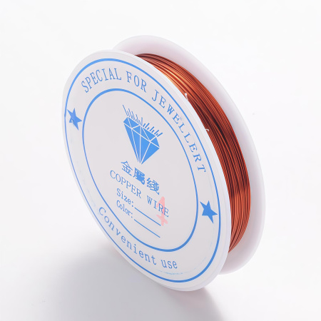 Проволока гибкая, 0.8мм, темная медь, 3 метра, катушка Проволока гибкая, 0.8мм, темная медь, 3 метра, катушка