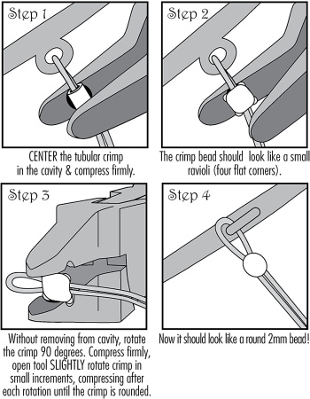 <p>Уникальный инструмент Magical CRIMPER (Magical Crimp Forming Tool) позволяет превратить кримп-трубочку размером 2*2мм в аккуратную круглую бусину. Подходит для тросиков толщиной 0.45 - 0.50 мм. На обратной стороне - инструкция в картинках на английском. Инструмент произведен американской компанией BeadSmith (Бидсмит) в Пакистане. На инструменте возможны остатки технического масла - рекомендуется протереть перед использованием. Цена за 1 шт.</p>