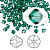 Бусина Swarovski, 4мм, Биконус (#5328), изумрудный (цвет 205), 10 шт.