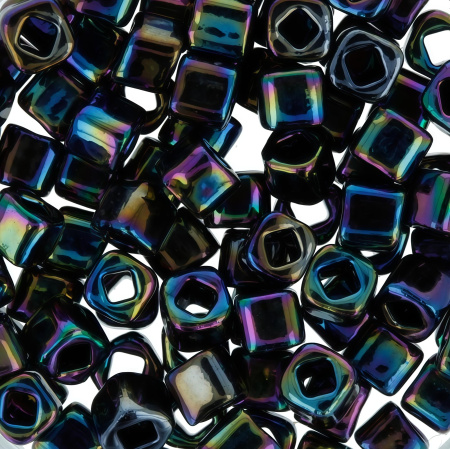 Бисер TOHO Cube, размер 3мм, цвет #86 (Металлизированный, радужный ирис), 10 грамм