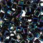<p>Японский бисер TOHO Cube (кубический Тохо), размер 3мм. Бисеринки могут немного отличаться по форме и размеру. Металлизированный, радужный ирис (Metallic Rainbow Iris). Оттенок может отличаться от фотографии. Среднее количество бисерин в 1 грамме Toho кубическом 3мм - около 15-18 штук, может сильно варьироваться в зависимости от вида бисера. Цена за 10 грамм.</p>