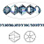 Бусина Swarovski, 3мм, Биконус (#5328), серо-синий с AB (цвет 207AB), 10 шт.