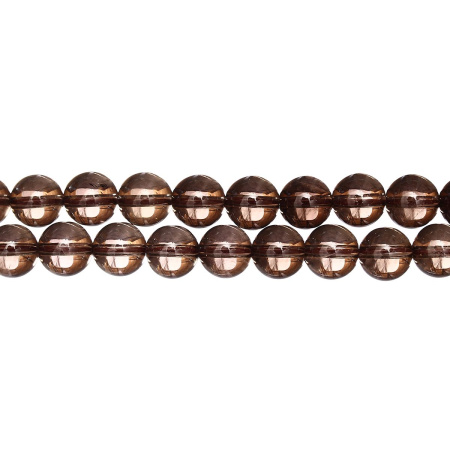 Бусины каменные, раухтопаз, 8мм, 48 шт., низка