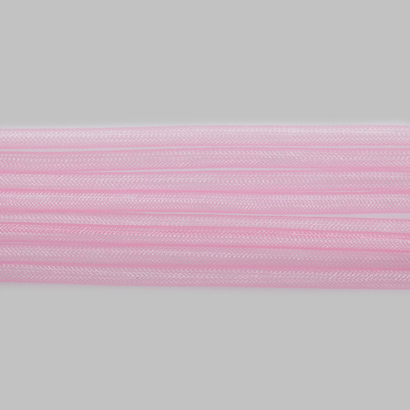 Бижутерная сетка-рукав, 8мм, розовая, 10 метров