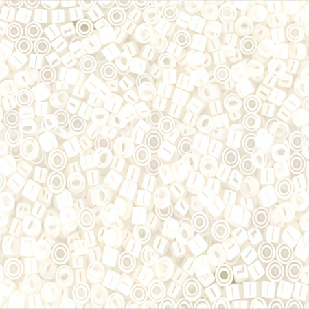 Бисер TOHO цилиндрический, размер 11/0, цвет #777 (Окрашенный изнутри, радужный хрусталь/сливки), 10 грамм