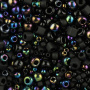 <p>Японский бисер TOHO Mix - микс бисера и стекляруса разных форм, цветов и размеров. Цвет черный (Borakku - Black). Оттенок и состав набора может отличаться от фотографии. Цена за 10 грамм.</p>