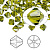 Бусина Swarovski, 6мм, Биконус (#5328), оливин (цвет 228), 10 шт.