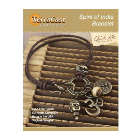 Набор для сборки украшения, 152-203мм, TierraCast, браслет Spirit of India, бронзовый Набор для сборки украшения, 152-203мм, TierraCast, браслет Spirit of India, бронзовый