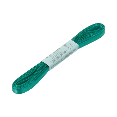 Лента атласная, Gaммa, 6мм, изумрудная №016, моток, 5 метров Лента атласная, Gaммa, 6мм, изумрудная №016, моток, 5 метров