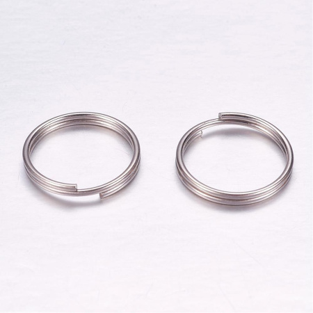 Соединительное колечко, 16мм (толщина 1мм, внутренний размер 14мм), двойное, базовый материал - нержавеющая сталь, без покрытия, 40 шт. Соединительное колечко, 16мм (толщина 1мм, внутренний размер 14мм), двойное, базовый материал - нержавеющая сталь, без покрытия, 40 шт.