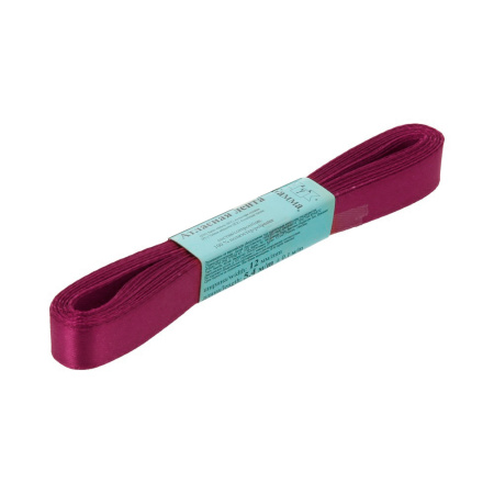 Лента атласная, Gaммa, 12мм, бордовая №048, моток, 5 метров Лента атласная, Gaммa, 12мм, бордовая №048, моток, 5 метров