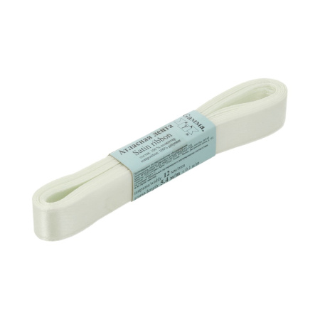 Лента атласная, Gaммa, 12мм, бледно-зеленая №013, моток, 5 метров Лента атласная, Gaммa, 12мм, бледно-зеленая №013, моток, 5 метров