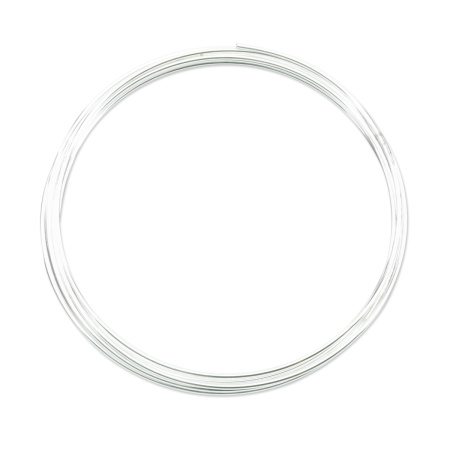 Проволока с памятью, 57-67х1мм, Beadalon, для браслета, посеребренная, 14 грамм (ок.9 витков)