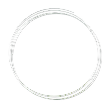 Проволока с памятью, 114-130х1мм, Beadalon, для колье, посеребренная, 14 грамм (ок.5 витков)