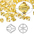 Бусина Swarovski, 6мм, Биконус (#5328), желтый (цвет 226), 10 шт.