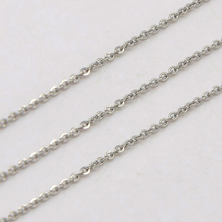 Цепочка отрезная (без замка), 2х1.5мм, базовый материал - нержавеющая сталь, без покрытия, 1 метр