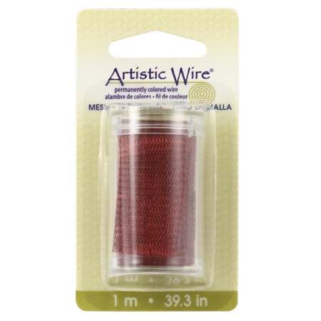 Металлическая ювелирная сетка, 18мм, Artistic Wire, цвет темная медь, 1 метр, в пластиковой баночке