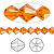 Бусина Swarovski, 6мм, Биконус (#5328), мандарин (цвет 259), 10 шт., УЦЕНКА
