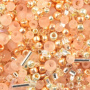 <p>Японский бисер TOHO Mix - микс бисера и стекляруса разных форм, цветов и размеров. Цвет розово-золотой (Bara- Rose Mix). Оттенок и состав набора может отличаться от фотографии. Цена за 10 грамм.</p>
