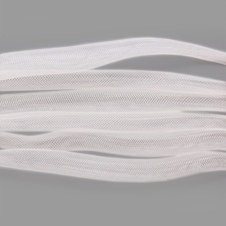 Бижутерная сетка-рукав, 15мм, молочная, 5 метров