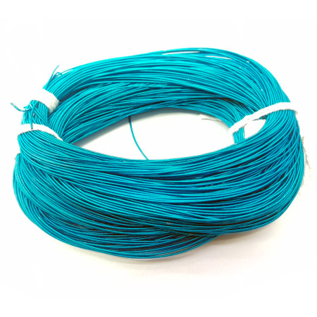 Канитель, 1.1мм, Индия, мягкая, гладкая, цвет морской волны, 5 грамм