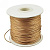 Шнур синтетический вощеный, полиэстеровый, около 1мм, бежевый, 70-80 метров, катушка