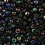 <p>Японский бисер TOHO Mix - микс бисера и стекляруса разных форм, цветов и размеров. Цвет черный (Borakku - Black). Оттенок и состав набора может отличаться от фотографии. Цена за 10 грамм.</p>