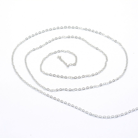 <p>
Качественная цепочка стального цвета. Базовый материал - латунь. Звенья запаяны, не рвется, покрытие не облезает. Хорошо подходит по цвету под тибетское серебро. Размер звеньев в разных партиях варьируется от 2х1.8 мм до 2.6х2 мм. Оттенок может отличаться от фотографии и от партии к партии. Цена за 2 метра. При заказе нескольких метров, по возможности, продается цельным куском.
</p>