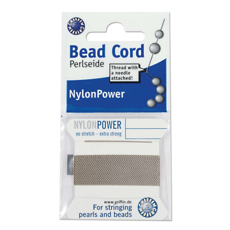 <p>
Толстая и прочная нить Nylon Power из высококачественного нейлона, очень крепкая, не растягивается. Произведена компанией Griffin (Германия). К нити прикреплена проволочная иголочка. Идеально подходит для использования с жемчугом и натуральными камнями. Толщина около 0,9 мм. Оттенок может отличаться от фотографии и в разных поставках. Оттенок может отличаться от фотографии и в разных поставках. Намотка может состоять из нескольких частей. Цена за моток 2 метра.
</p>