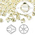 Бусина Swarovski, 6мм, Биконус (#5328), светло-желтый (цвет 213), 10 шт.