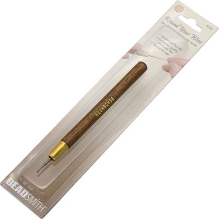 <p>Удобный инструмент CUP BUR (репейная чашечка) для скругления конца проволоки. Внешний диаметр чаши 1.8 мм (хорошо подходит для проволоки до 1 мм). Это приспособление позволит быстро и аккуратно закруглить концы обрезанной проволоки. Произведено в Индии для американской компании Bead Smith. Дизайн упаковки может отличаться от фотографии. Цена за 1 шт.</p>