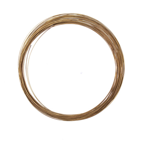 Проволока с памятью, 115х0.6мм, для колье, бронза, 5 витков