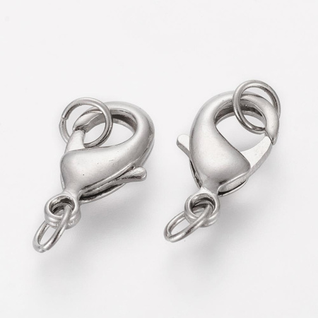 <p>Карабин стального цвета. В комплекте - два неразъемных соединительных колечка диаметром около 5 мм. На покрытии могут быть небольшие пятнышки, неровности и царапинки. Оттенок может отличаться от фотографии и в разных поставках. Цена за 2 шт.</p>